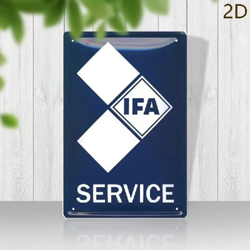 Blechschild ifa ddr - blechschild,
