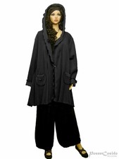 LAGENLOOK Fleece Jacke Mantel