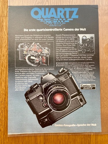 Contax 139 quartz kamera 80s - quartz,
