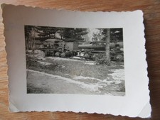 Altes Foto erbeutetes Eisenbahngeschütz Eisenbahn - Geschütz in Bukarest