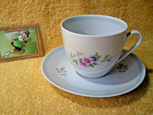 Weißwasser porzellan tasse - b,