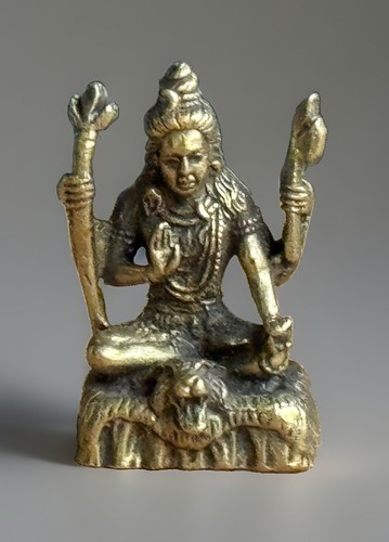 Miniatur shiva figur messing - miniatur,