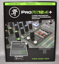 Mackie ProFX12v3+ Mischpult Bluetooth 12 Kanal Mixer USB-C mit Effekten