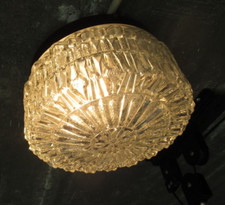 VINTAGE ~ Deckenleuchte/Wandleuchte 70er Jahre:  ~ Strukturglas