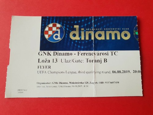 Used ticket uefa - used, cl