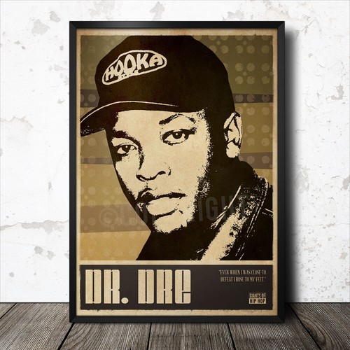 Dre hip hop kunst poster - hip,