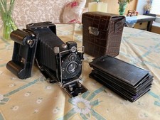 Historische Plattenkamera 6x9cm mit Zubehöhr ,Rollfilmkassette,Einzelkassette.n