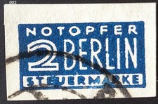 Notopfer Berlin 2 Pf. Blau -