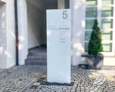 Werbestele, Glasdesign, H=2000