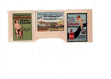 3 alte Reklamemarken Firma Löflund & Co. in Grunbach bei Stuttgart (Remshalden)