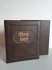 Album für Numisbriefe Münz Briefe Welt Schutzfolien Philswiss mit Schuber Braun