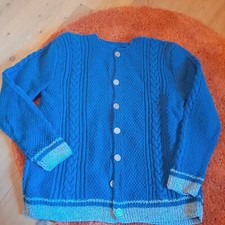 Herren Trachtenstrickjacke Gr. 52 handgestrickt