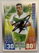 Julian Draxler VfL Wolfsburg Topps Match Attax 2015/16 orig. sign!