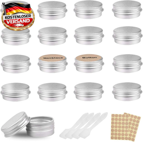 Aluminium cremedose rund 5ml - aluminium,