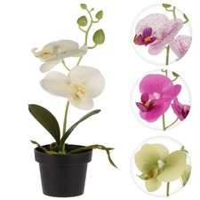 Künstliche Orchidee im Topf ca.26cm Kunstblumen Kunstpflanzen Orchideen Blumen