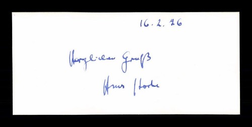 Hans korte original signiert - korte,