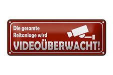 Blechschild Hinweis 27x10 cm