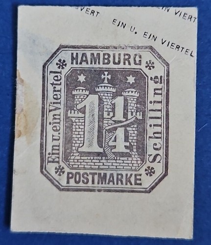 Postmarke hamburger wappen - postmarke,