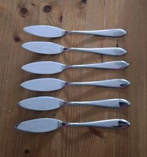 6 Fischmesser, Edelstahl 16/10