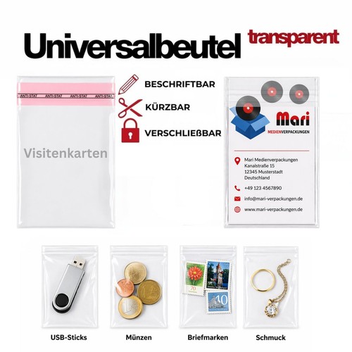 Cellophan universalbeutel 6 - universalbeutel, 5,6