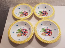 Kinder Geschirr Set – 4 Schüsseln + Besteck (Löffel, Gabel, Messer) – Kunststoff