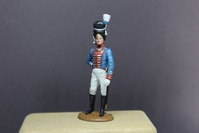 Vollplastische Zinnfigur: franz. Offizier der Grenadiere 1805-15, 54mm