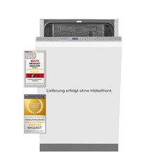 Exquisit Geschirrspüler EGSP2109-E-030E silber | Spülmaschine 45 cm | ECO-Modus 