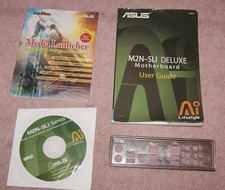 Asus M2N-SLI Deluxe I/O Shield (Slotblende) + Treiber CD + Zubehör