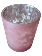 PartyLite Windlicht Rosa Glas
