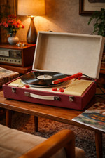 Vintage Koffer-Plattenspieler
