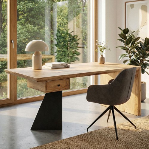 Schreibtisch 180 massivholz - 180, cm