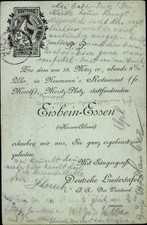 Ak Berlin, Einladung, Neumann's Restaurant, Eisbein-Essen - 11346177