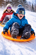 Schneescheibenschlitten 63 cm