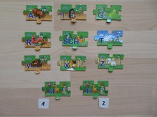 2x Buchstabenmagnete von Danone / "Fruchtzwerge" aussuchen, kleine Mängel