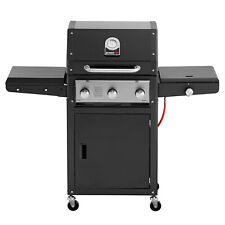 Grandhall Xenon 3 Gasgrill Schwarz BBQ Grillstation