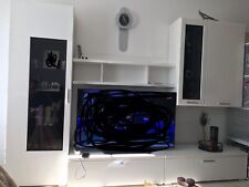 tv schrank weiß hochglanz set