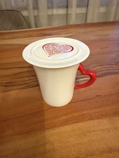 Liebe Herz Tasse PORZELLAN HERZGRIFF Limite Edition Pharmadies 1999 W. Goebel