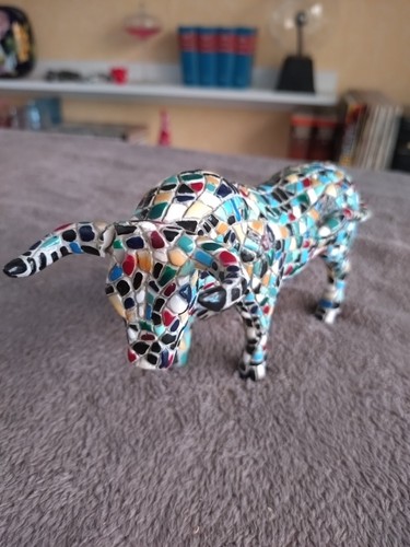 Stier figur mosaik optik - –, mosaik-optik