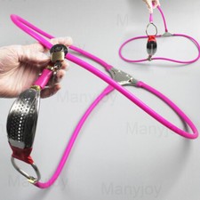 Frauen Keuschheitskäfig Edelstahl Keuschheitsgürtel Bondage Chastity Belt DE