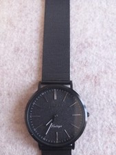 oozoo damenuhr schwarz Metallband