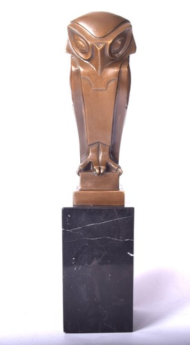 Bronze statue eule vogel - vogel, uhu
