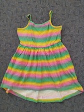 ? Mädchen Sommer-Kleid Gr.98/104, Regenbogen-farben ?, Vokuhila, von H&M?