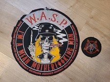 WASP BACK PATCH 29cm_RARITÄT EUROPA TOUR 1986!  Heavy Metal 