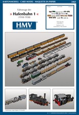 Kartonmodell Fahrzeuge der Hafenbahn 1 1:250 HMV Hamburger Modellbaubogen Verlag