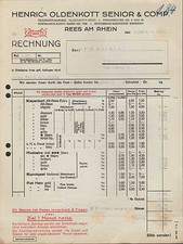 REES a. Rhein, Rechnung 1927