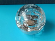 Rarität Byron Tischfeuerzeug im Fußball Glas Gas Sammler Vintage Soccer Ball WM