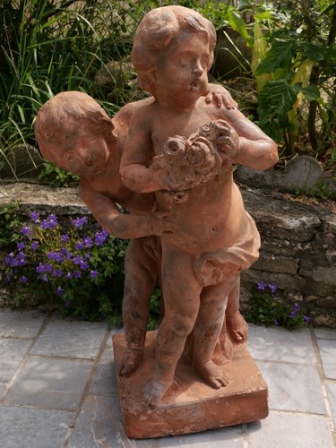 Skulptur gips patiniert - skulptur,