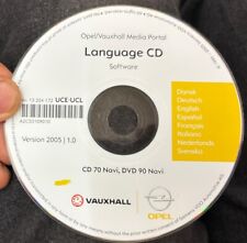 OPEL VAUXHALL Media Portal Sprachen Language CD 70 DVD 90 Navi OPEL Version 2005