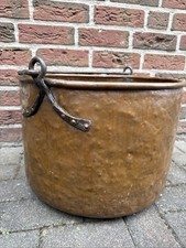 Kupferkessel original Vintage Antik, Handarbeit, Ø46cm, Höhe 35
