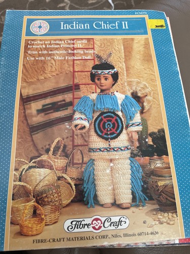Fibre craft indian - craft, chief